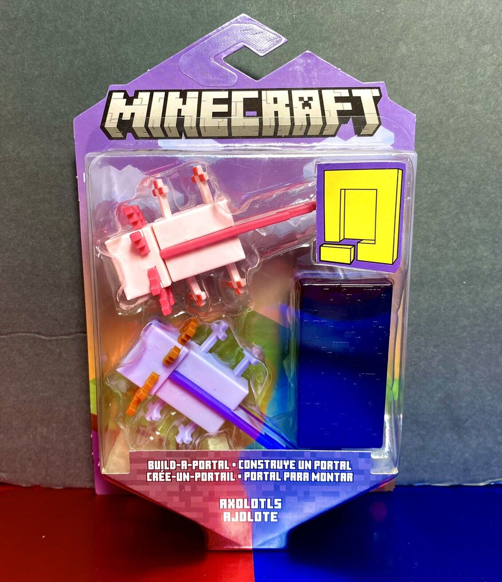 Minecraft Build A Portal Axolotls Figure Target Mini Axolotl Figures 