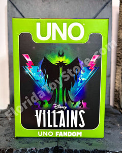 2024 UNO Fandom - Disney Villains Card Game - Brand New - Exclusive!