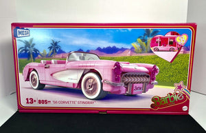 2023 MEGA Barbie The Movie - 1956 Pink Corvette Stingray Collector Building Set