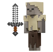 Load image into Gallery viewer, 2024 Minecraft 15th Anniversary Action Figure: HUSK • ZOMBIE (w/ Iron Sword)