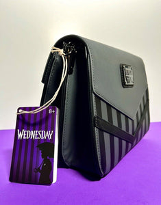 2023 Loungefly - Wednesday Addams Nevermore Cosplay Crossbody Bag