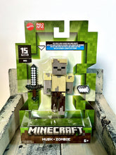 Load image into Gallery viewer, 2024 Minecraft 15th Anniversary Action Figure: HUSK • ZOMBIE (w/ Iron Sword)