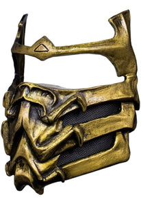 2021 Trick or Treat Studios Mortal Kombat SCORPION Deluxe Mask (Mortal Kombat X)