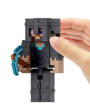 Load image into Gallery viewer, 2024 Minecraft 15th Anniversary Build-a-Portal Figure: STEVE IN NETHERITE ARMOR