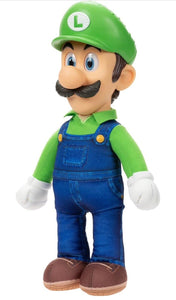 2023 Jakks - The Super Mario Bros. Movie - Luigi 15in Poseable Plush Figure