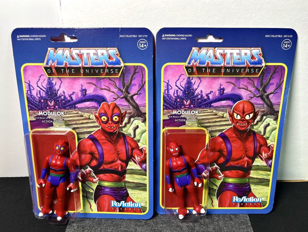 2019 Super7 Masters of the Universe ReAction Figures - MODULOK B & A, PUNCHED