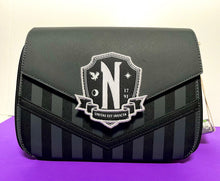 Load image into Gallery viewer, 2023 Loungefly - Wednesday Addams Nevermore Cosplay Crossbody Bag