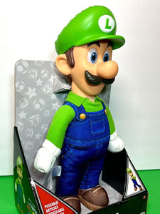 2023 Jakks - The Super Mario Bros. Movie - Luigi 15in Poseable Plush Figure