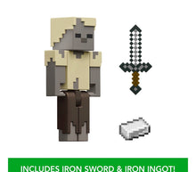 Load image into Gallery viewer, 2024 Minecraft 15th Anniversary Action Figure: HUSK • ZOMBIE (w/ Iron Sword)