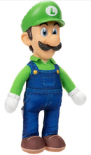 Load image into Gallery viewer, 2023 Jakks - The Super Mario Bros. Movie - Luigi 15in Poseable Plush Figure