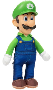 2023 Jakks - The Super Mario Bros. Movie - Luigi 15in Poseable Plush Figure