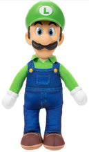 Load image into Gallery viewer, 2023 Jakks - The Super Mario Bros. Movie - Luigi 15in Poseable Plush Figure