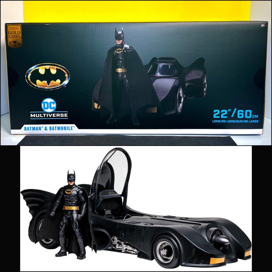 2024 McFarlane Gold Label - Batman (1989) - BATMOBILE & BATMAN 2-Pack!