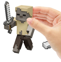 Load image into Gallery viewer, 2024 Minecraft 15th Anniversary Action Figure: HUSK • ZOMBIE (w/ Iron Sword)