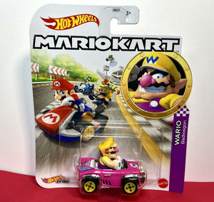 2022 Hot Wheels Mario Kart - WARIO (Badwagon) Diecast Car