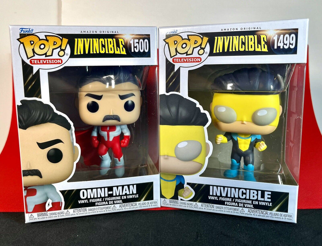 2024 Funko Pop! Television - OMNI-MAN (#1500) & INVINCIBLE (#1499) Bundle!