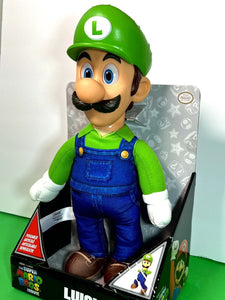 2023 Jakks - The Super Mario Bros. Movie - Luigi 15in Poseable Plush Figure