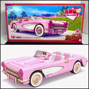 2023 MEGA Barbie The Movie - 1956 Pink Corvette Stingray Collector Building Set