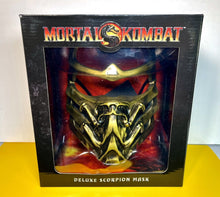 Load image into Gallery viewer, 2021 Trick or Treat Studios Mortal Kombat SCORPION Deluxe Mask (Mortal Kombat X)