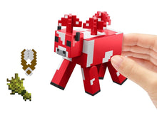 Load image into Gallery viewer, 2024 Minecraft 15th Anniversary Action Figure: MOOSHROOM (w/ Wheat &amp; Shears)