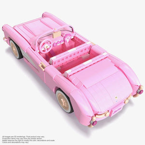 2023 MEGA Barbie The Movie - 1956 Pink Corvette Stingray Collector Building Set