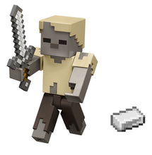 Load image into Gallery viewer, 2024 Minecraft 15th Anniversary Action Figure: HUSK • ZOMBIE (w/ Iron Sword)