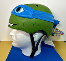 Load image into Gallery viewer, 2016 Nickelodeon TMNT 3D Kids Bike Helmet - LEONARDO (Size: Small)