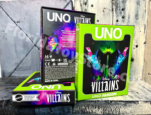 2024 UNO Fandom - Disney Villains Card Game - Brand New - Exclusive!