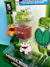 Load image into Gallery viewer, 2024 Minecraft 15th Anniversary Build-a-Portal Figures: FROGS (w/ Magma Cube)