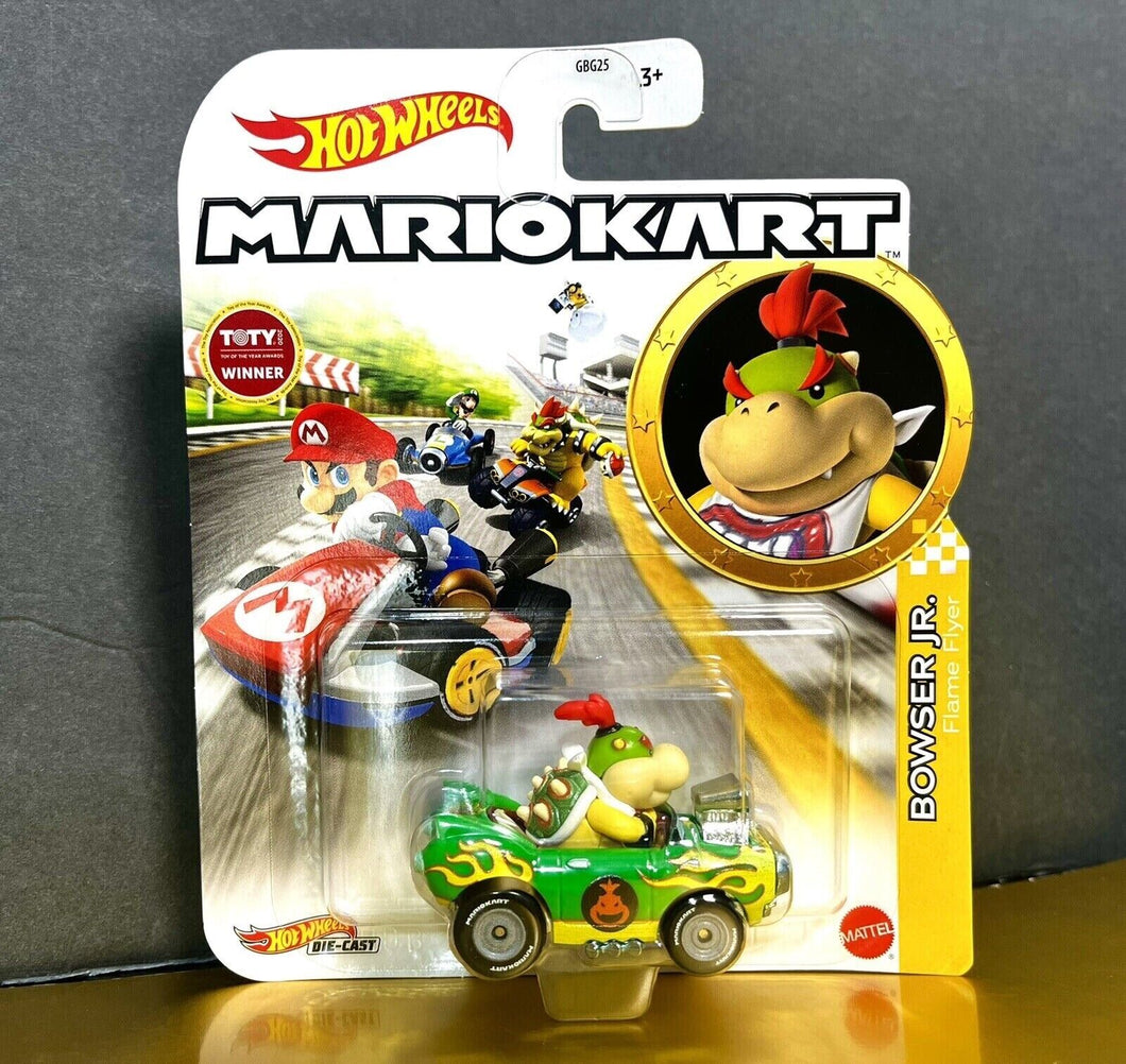 2022 Hot Wheels Mario Kart - BOWSER JR. (Flame Flyer) Diecast Car