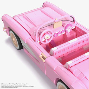 2023 MEGA Barbie The Movie - 1956 Pink Corvette Stingray Collector Building Set