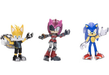 Load image into Gallery viewer, 2023 JAKKS Sonic Prime New Yoke City 3-Pack - Sonic, Tails Nine, &amp; Rusty Rose