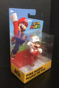 2020 JAKKS Pacific World of Nintendo  2.5" Figure: Fire Mario