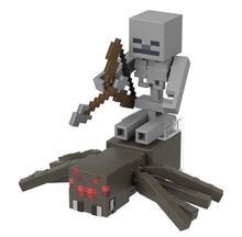 Load image into Gallery viewer, 2023 Minecraft Build-a-Portal Action Figure 2-Pack: SKELETON SPIDER JOCKEY