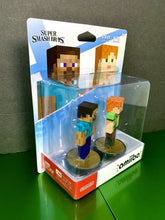 Load image into Gallery viewer, 2022 Nintendo amiibo Super Smash Bros Ultimate - Minecraft Steve + Alex 2 Pack