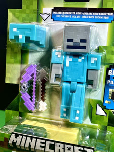 2023 Minecraft Build-a-Portal Action Figure: DIAMOND ARMORED SKELETON