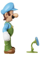 Load image into Gallery viewer, 2020 JAKKS Pacific World of Nintendo Action Figure: ICE LUIGI (w/ Ice Flower)