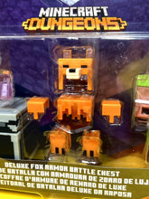 Load image into Gallery viewer, 2020 Mattel Minecraft Dungeons: Adriene &amp; Deluxe Fox Armor Battle Chest