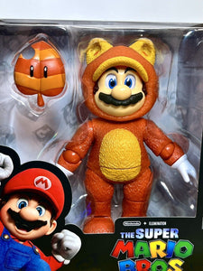 2023 JAKKS The Super Mario Bros. Movie - TANOOKI MARIO Action Figure