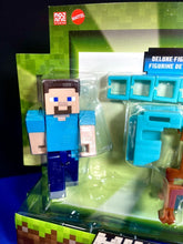 Load image into Gallery viewer, 2023 Minecraft Build-a-Portal Action Figure 2-Pack: STEVE AND ARMORED HORSE