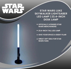 Disney Star Wars Luke Skywalker’s Lightsaber LED Lamp | 24-Inch Desktop Lamp