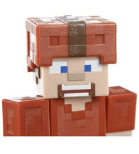 Load image into Gallery viewer, Minecraft Comic Maker Steve in Red Leather Armor Action Figure