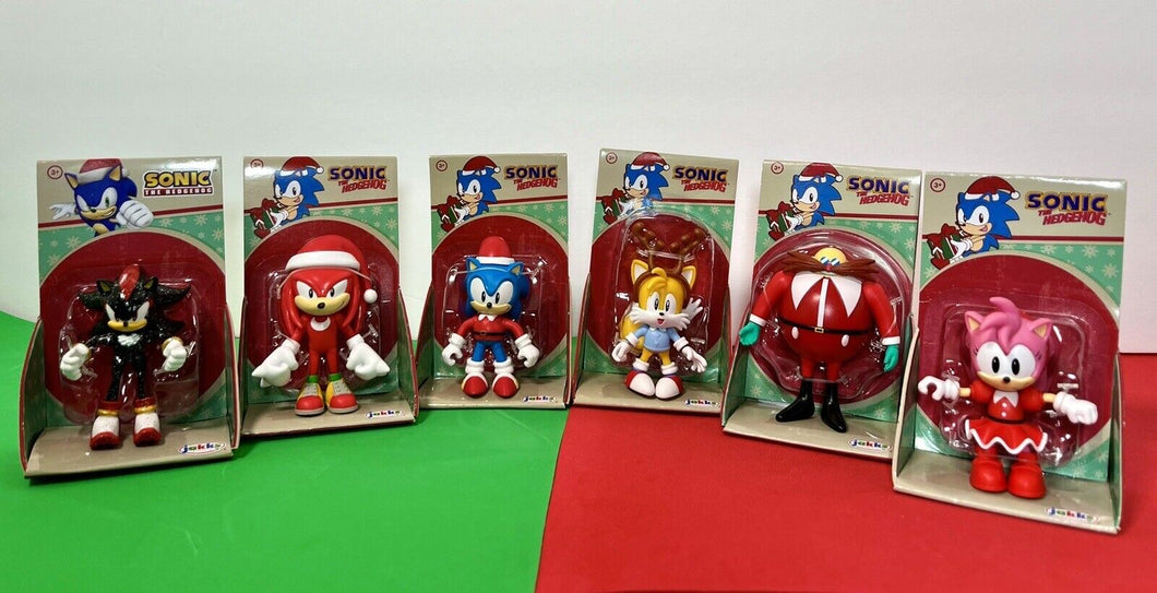 Sonic Christmas 2.5” Figures: SONIC, TAILS, KNUCKLES, AMY, SHADOW, DR. EGGMAN