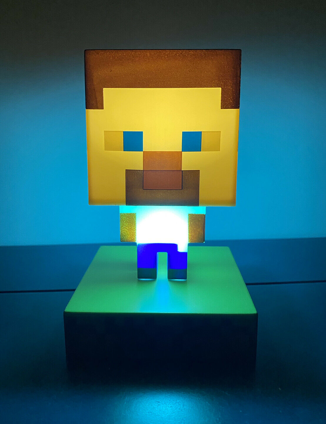 Paladone ICONS - Store 3D Figure Minecraft Toy Character – Florida Night Steve Light Lamp