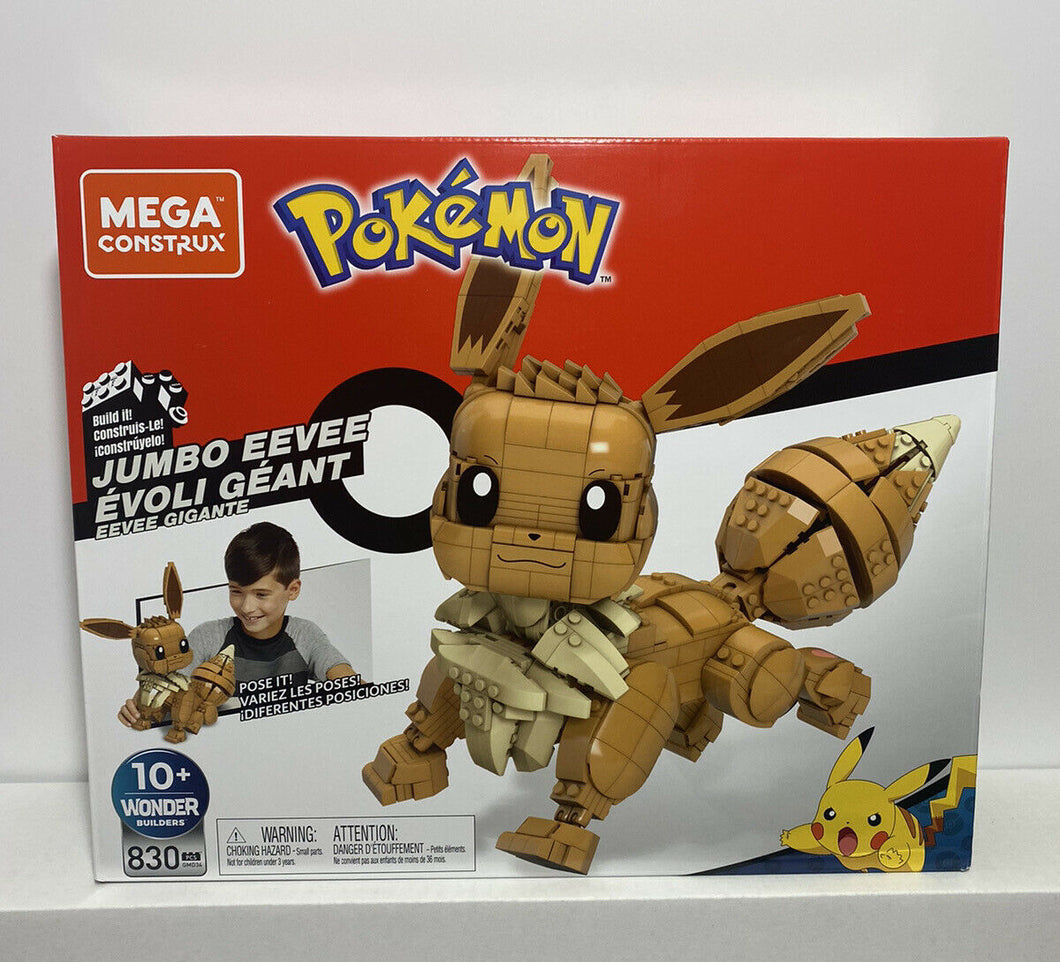 2020 Mega Construx Wonder Builders Pokémon- JUMBO EEVEE 830pcs Construction Set