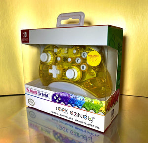 PDP Rock Candy Wired Pineapple POP Pro Controller for Nintendo Switch