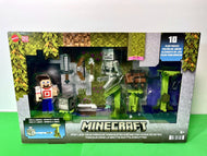 2023 Minecraft - Drip Leaf Cave Parkour Set w/ Steve, Skeleton & Brown Axolotl