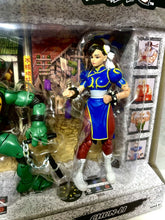 Load image into Gallery viewer, Street Fighter II vs TMNT Figure 2-Pack - MICHELANGELO VS. CHUN-LI