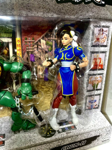 Street Fighter II vs TMNT Figure 2-Pack - MICHELANGELO VS. CHUN-LI