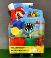 2022 JAKKS Pacific World of Nintendo Action Figure: BONE PIRANHA PLANT (w/ Coin)